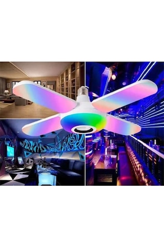 Helios: Bluetooth 4+1 Music Magic Led Pervane Işık, 36w, Rgb Hs 2092