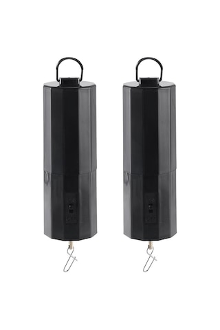 Qingmipy Siyah Plastik Çift Paketli Pillerle Çalışan Döner Motor, Bahçe Dekorasyonları İçin 30 Rpm, 4 Pound Taşıma Kapasitesi, Kolay Kurulum