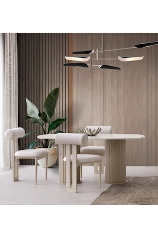 Narin Mdf Yemek Masası+6 Adet Sandalye Aytaşı