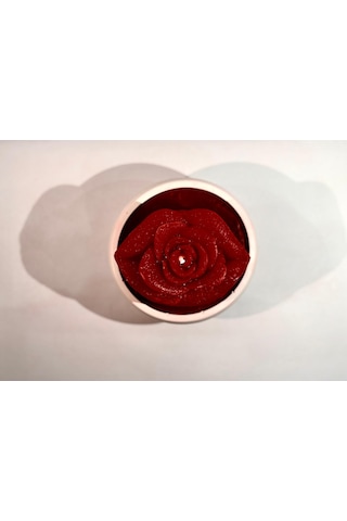 Rose Romantic Kiss -el Yapımı Romanrik Mum Kırmızı -beyaz