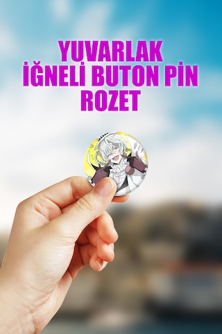 Nikolai Gogol Bungou Stray Dogs Çanta Süsü Rozet İğneli Buton Rozet Seti 1 Adet Tekli