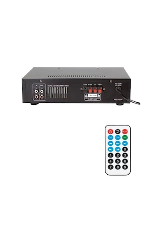Rose Fr-2001w 80watt 2 Mikrofon Girişli Mp3+ Bluetooth+sd Kart+kumandalı Trafolu Anfi