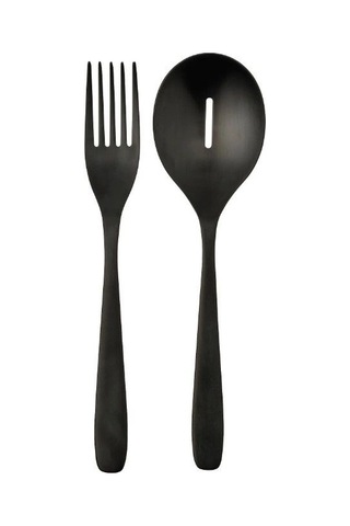 Ikea Tıllagd Salata Servis Seti 24 Cm Mat Siyah