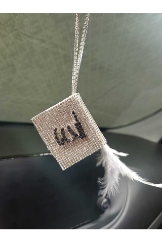 Gümüş Kuran Kerim Siyah Yazılı Gri Tüylü