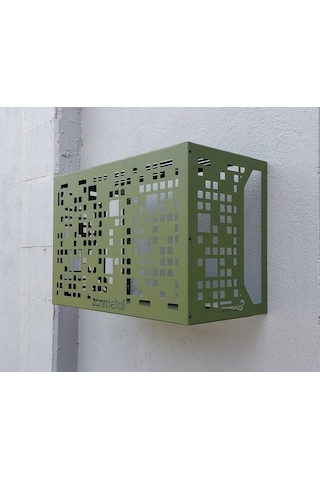 City Klima Motoru Gizleme Kafesi Ral 6003 Yeşil 87x70x41 Cm