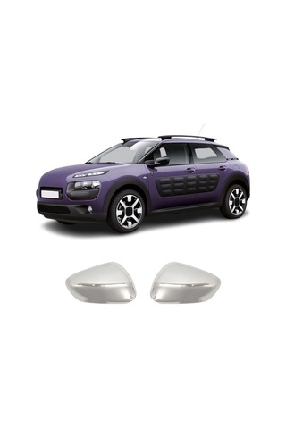 Citroen Cactus Uyumlu 2014 Ve Üzeri Krom Ayna Kapağı 2 Parça Paslanmaz Çelik