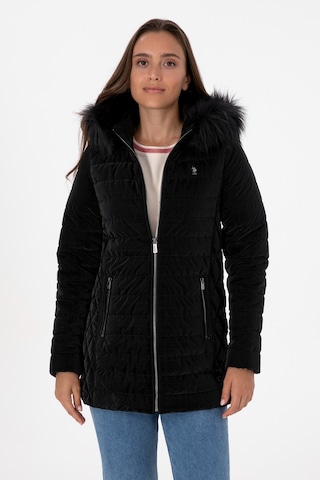 U.s. Polo Assn. Kadın Siyah Deri Mont-kaban 50317317-001 001sıyah