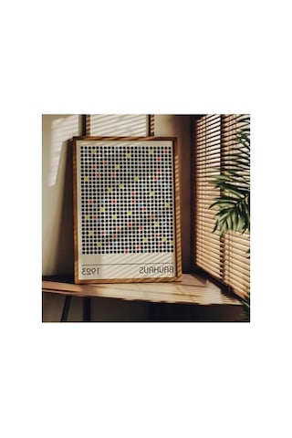 Modern Dekoratif Çerçevesiz Poster, 30 X 40 Cm Bauhaus Temalı