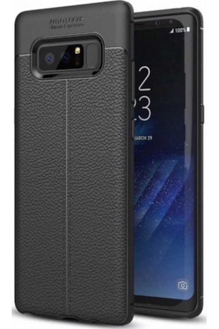 Samsung Uyumlu Galaxy Note 8 Deri Görünümlü Lux Niss Silikon Kilif 457122353