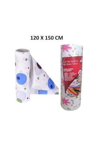 Kapris 120x150 Kullan At Masa Örtüsü 15 Metre Çok Renkli