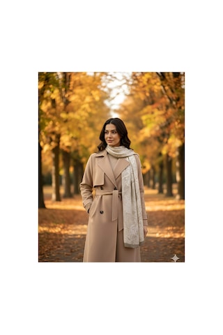 Tarzını Seç Vintage / Cupra Saten Aksesuar Şal Atkı Estascraf 180x70cm
