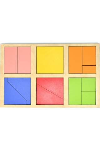 Montessori Eğitim Oyuncağı Nikitin Kareler 1. Seviye Gökkuşağı