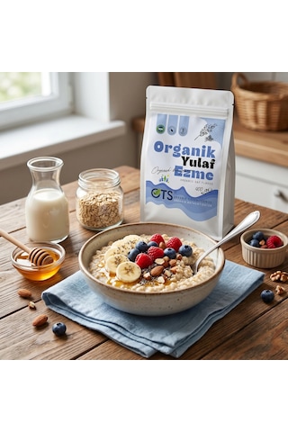 Ots Organik Yulaf Ezmesi 400 gr (Organik Sertifikalı, Pestisit Analizli)
