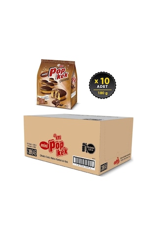 Eti Popkek Mini Çikolatalı 10 x 180 G