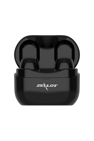 Kangvka Zealot T4 Tws Bluetooth 5.0 Spor Kulaklıkları, 300mah Şarj Kutusu, Mikrofonlu Stereo, Kablosuz, Siyah