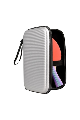 Reedark Pusena Tennis Spor Fitness Ekipmanı Sağlama Kılıfı, Dayanıklı Ev Kompozit Malzeme, Taşınabilir Kareli Sert Kapaklı Desen, Yenilikçi Tasarım Çamaşır Desenli Gümüş Çok Renkli