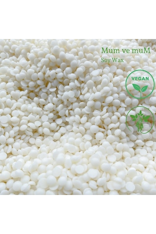 Soya Boncuk Wax - Parafini 1 Kg 1000 Gr Beyaz