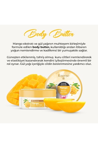 Rosense Body Butter Mango & Gül 150 Ml