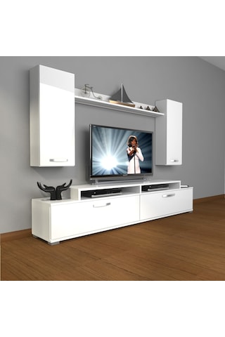 Decoraktiv Ekoflex 7 Slm Tv Ünitesi Tv Sehpası Beyaz