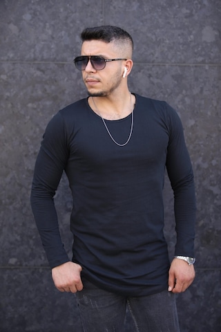 Famoda Yeni Sezon Erkek Uzun Kollu Siyah T-shirt 001