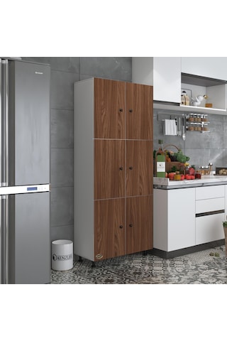 Kenzlife Mutfak Dolabı Tahiri Cvzbyz 188 80 37 Çok Amaçlı Dolap Arkalıklı