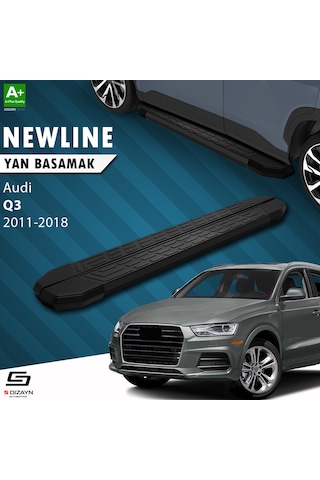 S-dizayn Audi Q3 8u Newline Siyah Yan Basamak 173 Cm 2011-2018