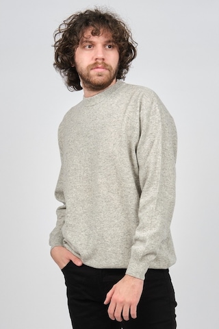 Ida Erkek Lambswool Bisiklet Yaka Kazak 0593154 Gri Gri