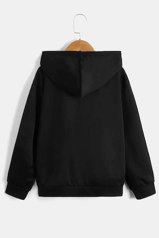 Çocuk Shut Up Baskılı Sweatshirt Siyah