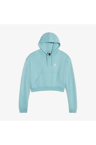 Converse Classic Kadın Yeşil Hoodie Mavi