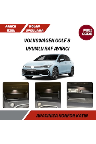 Volkswagen Golf 8 Uyumlu Telefon Şarj Kısmı Raf Ayırıcısı