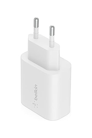 Belkin 25w Usb-c Pd Pps Şarj Adaptörü, Hızlı Şarj Özellikli, Beyaz