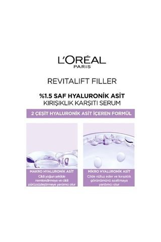 Revitalift Filler %1.5 Saf Hyaluronik Asit İçeren Kırışıklık Karşıtı Serum 30 Ml