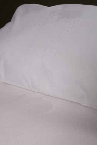 Lefkoşa Serisi Çift Kişilik Sıvıgeçirmez Yatak Koruyucu Fitted Alez 150x200+25cm Beyaz
