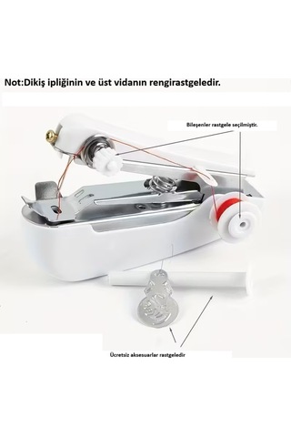 Seyahat El Tipi Mini Dikiş Makinesi Çok Renkli