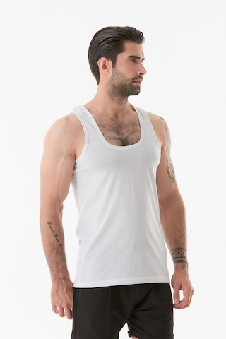 Fullamoda Basic 3 Lü U Yaka Atlet 24mıcg631212561-beyaz 24MICG631212561-Beyaz