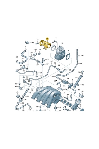 Vw Passat B5 1997-00 1.8 Adr Motor Gaz Kelebeği Borusu 058133356d