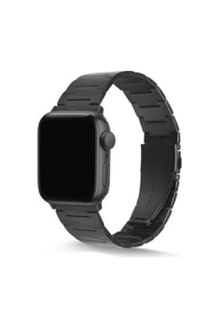 Apple Watch Uyumlu 38mm Krd-48 Metal Kordon - Siyah