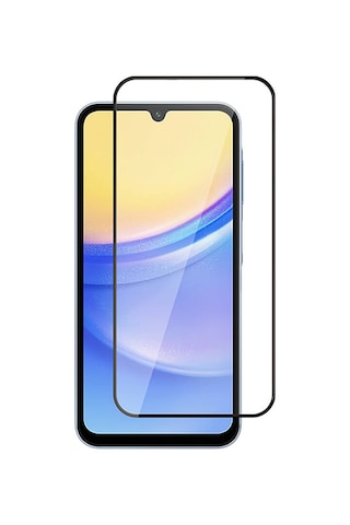 Nourthkiingdom Galaxy A15 Uyumlu Kenarları Kırılmaya Dayanıklı Cam Ekran Koruyucu