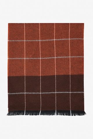 AC&Co / Altınyıldız Classics  Erkek Kahve Grı Sıcak Tutan Desenli Triko Atkı Kahve Grı Kahverengi - Gri