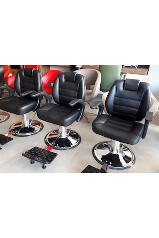 Hidrolik Çizgi Desen Berber Koltuğu