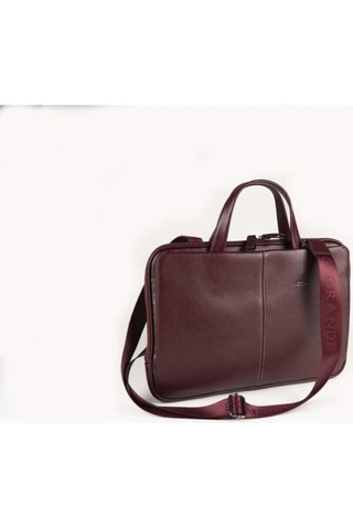 %100 Hakiki Deri Bordo Laptop Ve Evrak Çantası Grd6873-133849 Siyah