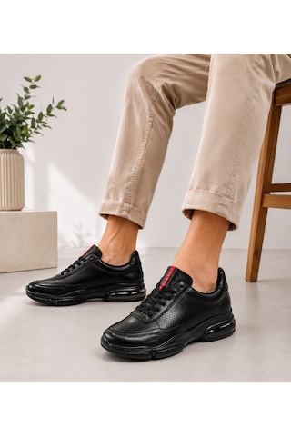 Lufian 111230301 Luke Sneaker Erkek Deri Ayakkabı Siyah