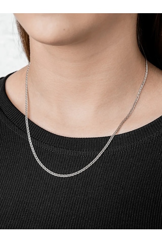 Voznesenskij Uvelirnyj Zavod Çift Baklava Gümüş Kolye 925 117627204 Gri