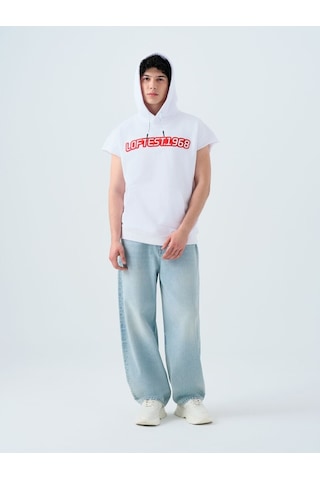 LOFT Oversize Erkek Sweatshirt Lf2038873 Q1.v1 Beyaz
