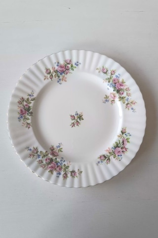 Moss Rose Bone China İngiliz Vintage Pasta Tabağı 19cm