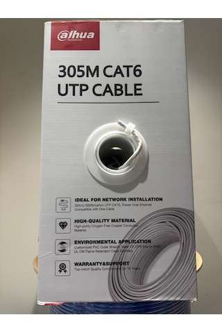 Dahua Cat 6 Halogen Free Pfm920ı-6un-c Utp 23awg 305 Metre Beyaz