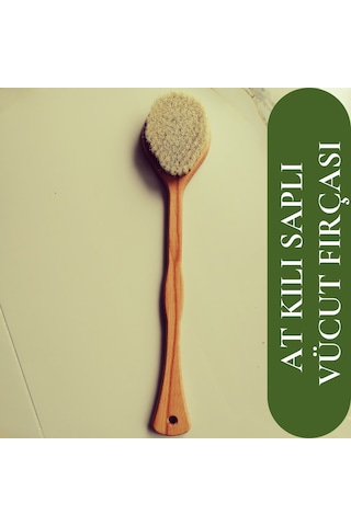 Efsoon Organics Saplı At Kılı Selülit Banyo Fırçası