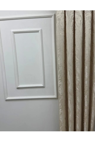 Nivemeshome Bade V 5206 1/3 Sık Pileli Fon Perde Apm Krem