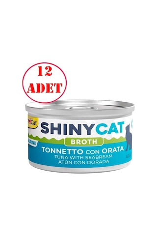 Gimcat Shinycat Kedi Konservesi Çipura Ve Ton Balıklı 70 Gr 12 Ad