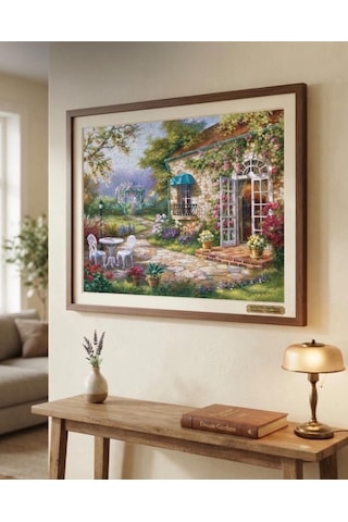 Taş Sokak Ve Hayal Bahçesi İkili Set - 2 X 1000 Parça Manzara İkili Puzzle Seti